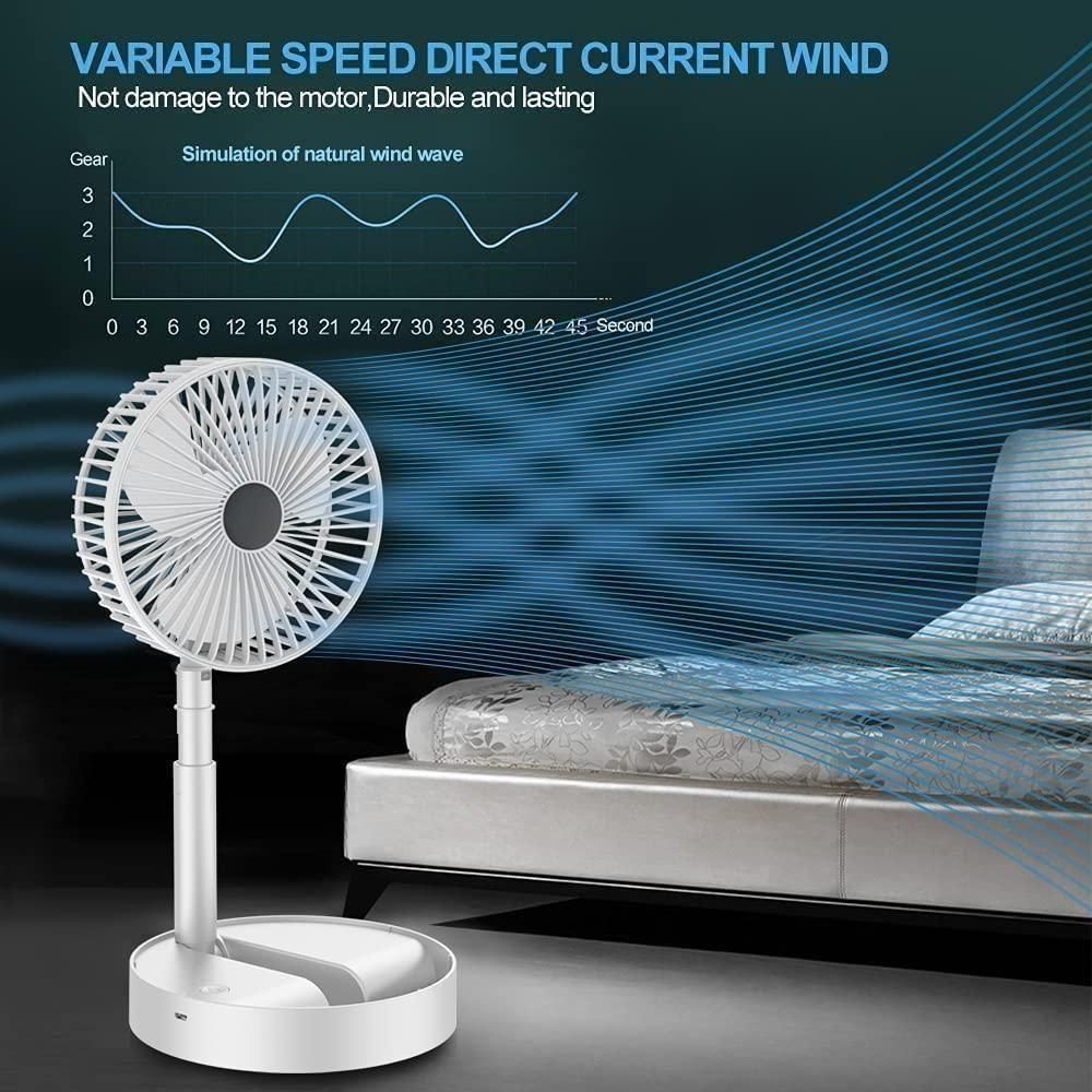 Powerful Rechargeable High Speed Table Desk Fan